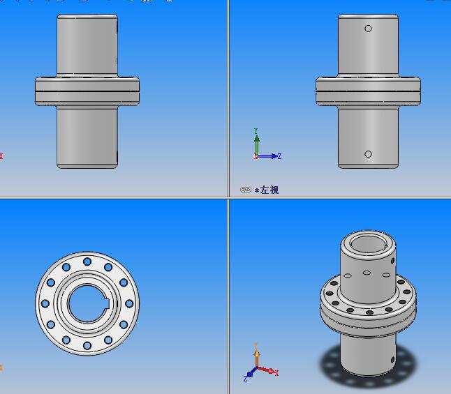 GT型凸缘联轴器 共10种型号